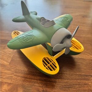 Green and Yellow Toy Plane by green toys